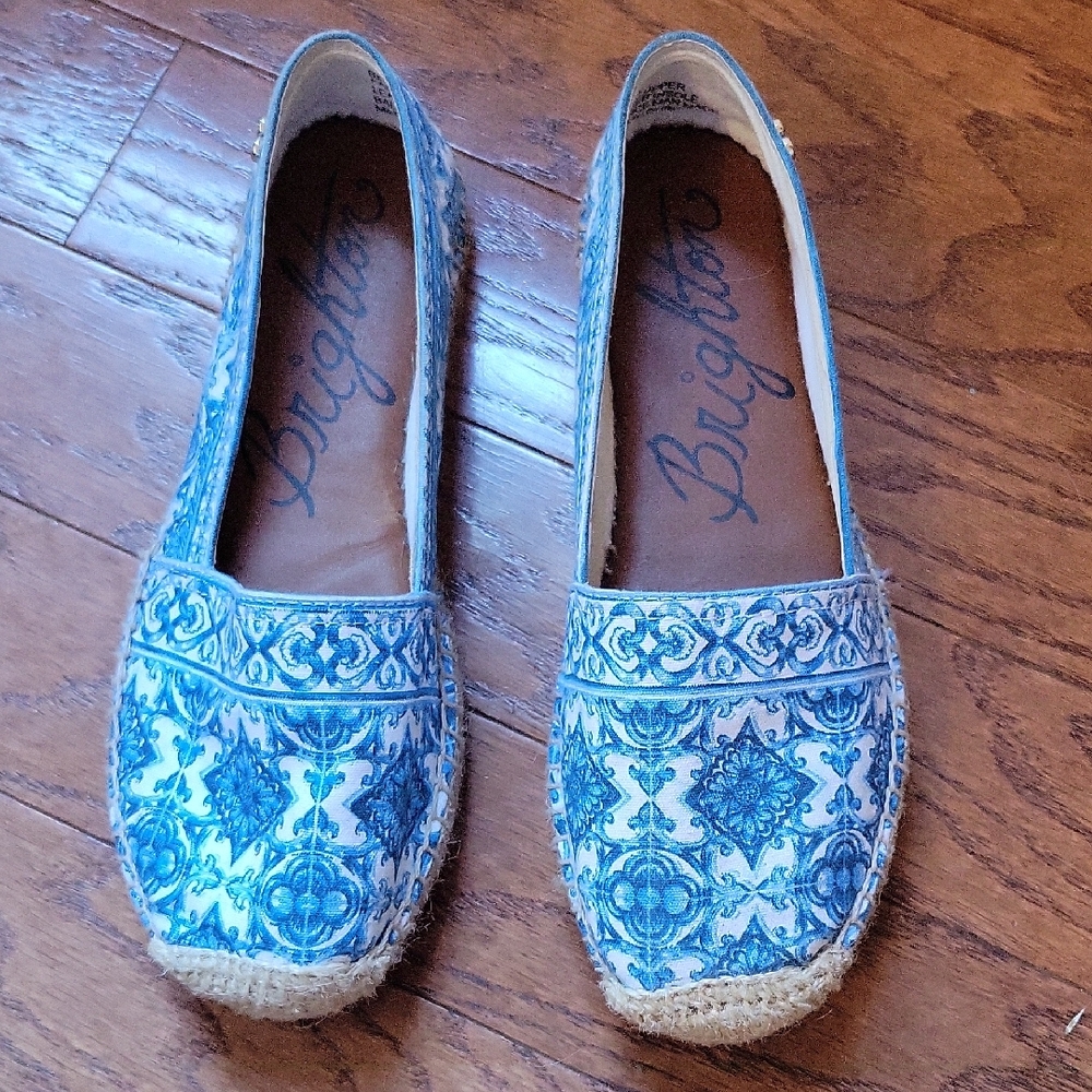 Blue Patterned Women's Shoes